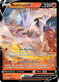 Reshiram-V 	-	rara v	-	Near-meat	-	tempesta argentata	-	ita	-	special