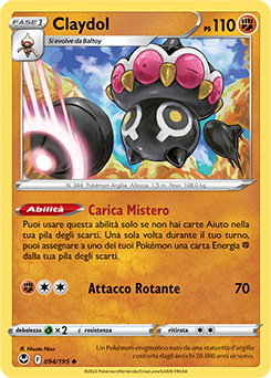 Claydol 	-	non comune	-	Near-meat	-	tempesta argentata	-	ita	-