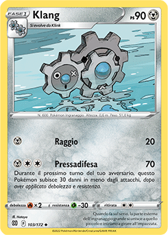 103/172-Klang 	-	non comune	-	Near-mint	-	astri lucenti	-	ita-reverse