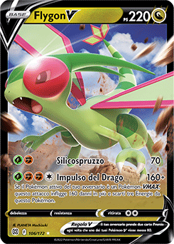 106/172-Flygon-V 	-	rara h-v	-	Near-mint	-	astri lucenti	-	ita