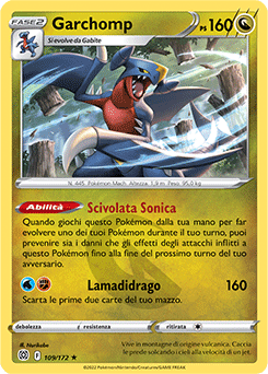 109/172-Garchomp 	-	rara	-	Near-mint	-	astri lucenti	-	ita-Holo
