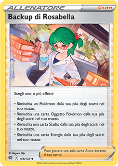 148/172-Backup di Rosabella 	-	non comune	-	Near-mint	-	astri lucenti-ita- reverse