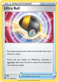 150/172-Ultra Ball 	-	non comune	-	Near-mint	-	astri lucenti	-	ita-reverse