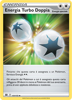 151/172-Energia Turbo Doppia 	-	non comune	-	Near-mint	-	astri lucenti	-	ita-reverse