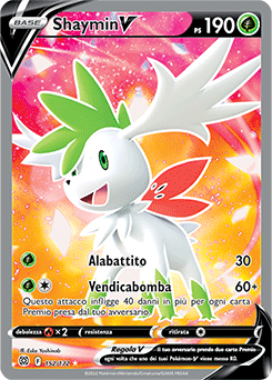 Shaymin-V 	-	ultrarara	-	Near-mint	-	astri lucenti	-	ita