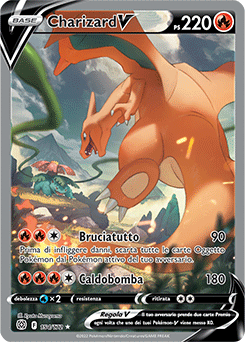 Charizard-V 	-	ultrarara	-	Near-mint	-	astri lucenti	-	ita-special