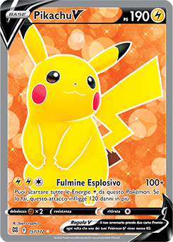 Pikachu-V 	-	ultrarara	-	Near-mint	-	astri lucenti	-	ita