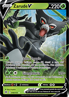 16/172-Zarude-V 	-	rara h-v	-	Near-mint	-	astri lucenti	-	ita