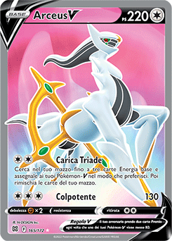 Arceus-V 	-	ultrarara	-	Near-mint	-	astri lucenti	-	ita