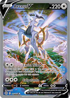 Arceus-V 	-	ultrarara	-	Near-mint	-	astri lucenti	-	ita	-	special