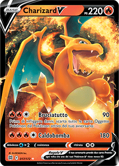 17/172-Charizard-V 	-	rara h-v	-	Near-mint	-	astri lucenti	-	ita