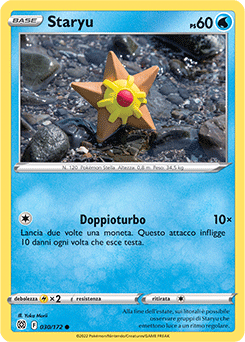 30/172-Staryu 	-	comune	-	Near-mint	-	astri lucenti	-	ita