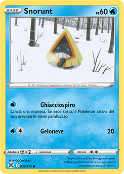 34/172-Snorunt 	-	comune	-	Near-mint	-	astri lucenti	-	ita-reverse