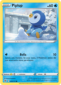 35/172-Piplup 	-	comune	-	Near-mint	-	astri lucenti	-	ita