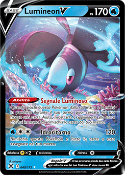 40/172-Lumineon-V 	-	rara h-v	-	Near-mint	-	astri lucenti	-	ita