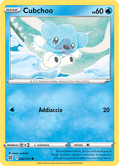 42/172-Cubchoo 	-	comune	-	Near-mint	-	astri lucenti	-	ita
