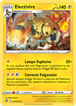 47/172-Electivire 	-	rara	-	Near-mint	-	astri lucenti	-	ita