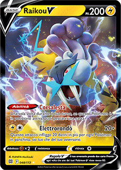 48/172-Raikou-V 	-	rara h-v	-	Near-mint	-	astri lucenti	-	ita