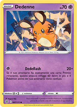 67/172-Dedenne 	-	comune	-	Near-mint	-	astri lucenti	-	ita