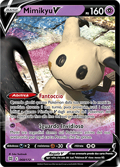 68/172-Mimikyu-V 	-	rara h-v	-	Near-mint	-	astri lucenti	-	ita
