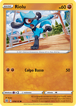 78/172-Riolu 	-	comune	-	Near-mint	-	astri lucenti	-	ita