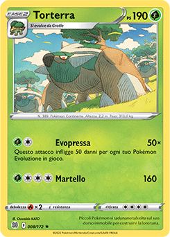 8/172-Torterra 	-	rara	-	Near-mint	-	astri lucenti	-	ita	-	holo