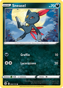 86/172-Sneasel 	-	comune	-	Near-mint	-	astri lucenti	-	ita