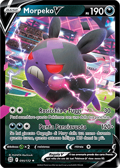 95/172-Morpeko-V 	-	rara h-v	-	Near-mint	-	astri lucenti	-	ita