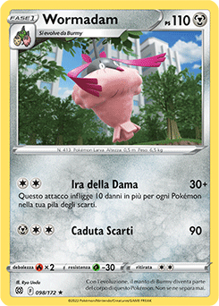 98/172-Wormadam 	-	rara	-	Near-mint	-	astri lucenti	-	ita
