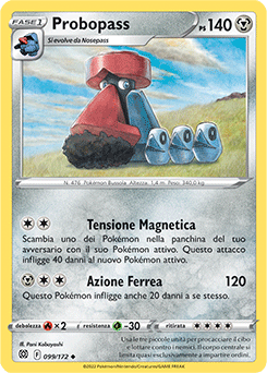 99/172-Probopass 	-	non comune	-	Near-mint	-	astri lucenti	-	ita