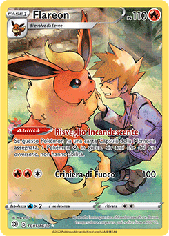 Flareon 	-	illsustrazione	-	Near-mint	-	astri lucenti set allenatori	-	ita	-