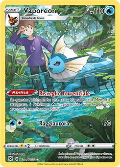 Vaporeon	-	illsustrazione	-	Near-mint	-	astri lucenti set allenatori	-	ita