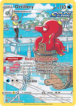 Octillery	-	illsustrazione	-	Near-mint	-	astri lucenti set allenatori	-	ita