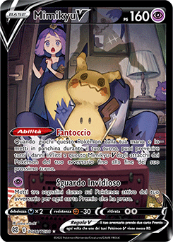 Mimikyu V 	-	illsustrazione v	-	Near-mint	-	astri lucenti set allenatori	-	ita