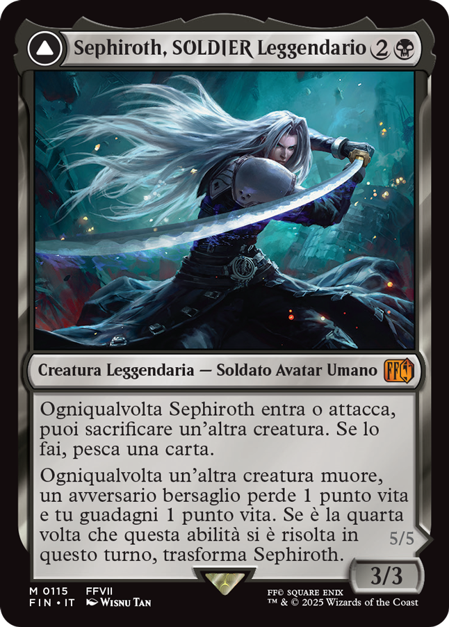 Sephiroth, Fabled SOLDIER-M0115