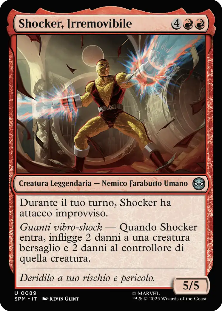 Shocker, Irremovibile 0089 U
