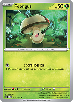 10/086-BLK-Foongus 	-	comune	-	Near-mint	-	luce nera	-	ita	-	reverse	master ball