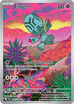 Elgyem 	-	rara illustrazione	-	Near-mint	-	luce nera	-	ita	-	special