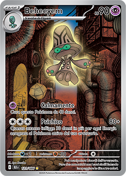 121/086-BLK-Beheeyem 	-	rara illustrazione	-	Near-mint	-	luce nera	-	ita	-	special