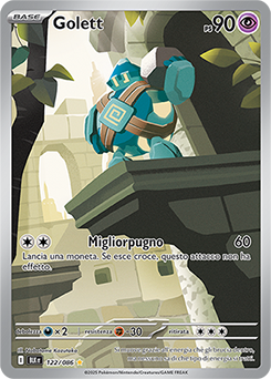 122/086-BLK-Golett 	-	rara illustrazione	-	Near-mint	-	luce nera	-	ita	-	special