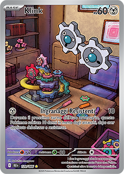 Klink 	-	rara illustrazione	-	Near-mint	-	luce nera	-	ita	-	special