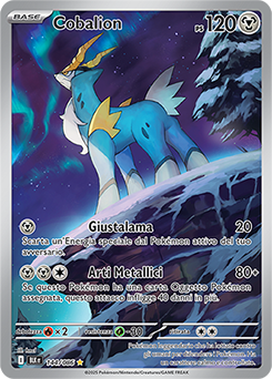Cobalion 	-	rara illustrazione	-	Near-mint	-	luce nera	-	ita	-	special