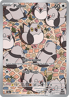 Pidove 	-	rara illustrazione	-	Near-mint	-	luce nera	-	ita	-	special