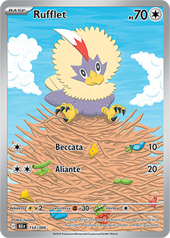 Rufflet 	-	rara illustrazione	-	Near-mint	-	luce nera	-	ita	-	special
