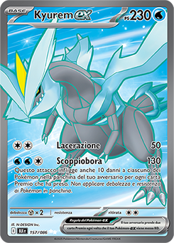 Kyurem-ex 	-	ultra rara	-	Near-mint	-	luce nera	-	ita	-	full art