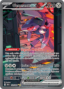 Genesect-ex 	-	rara ill.speciale	-	Near-mint	-	luce nera	-	ita	-	full art