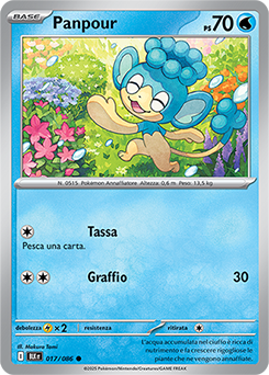 17/086-BLK-Panpour 	-	comune	-	Near-mint	-	luce nera	-	ita	-