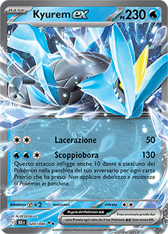 28/086-BLK-Kyurem-ex 	-	doppia rara	-	Near-mint	-	luce nera	-	ita	-	special