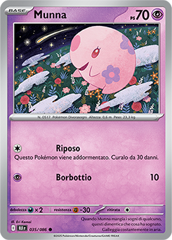 35/086-BLK-Munna 	-	comune	-	Near-mint	-	luce nera	-	ita	-	reverse	poke ball