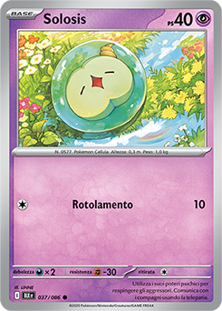 37/086-BLK-Solosis 	-	comune	-	Near-mint	-	luce nera	-	ita	-	reverse	poke ball